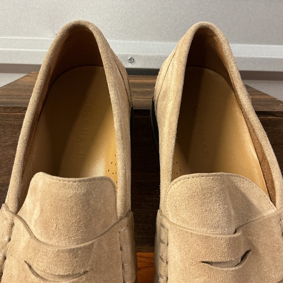 Cole Haan Men Tan Suede Pinch Prep Penny Loafer C39776 Size 12 - Picture 5 of 7